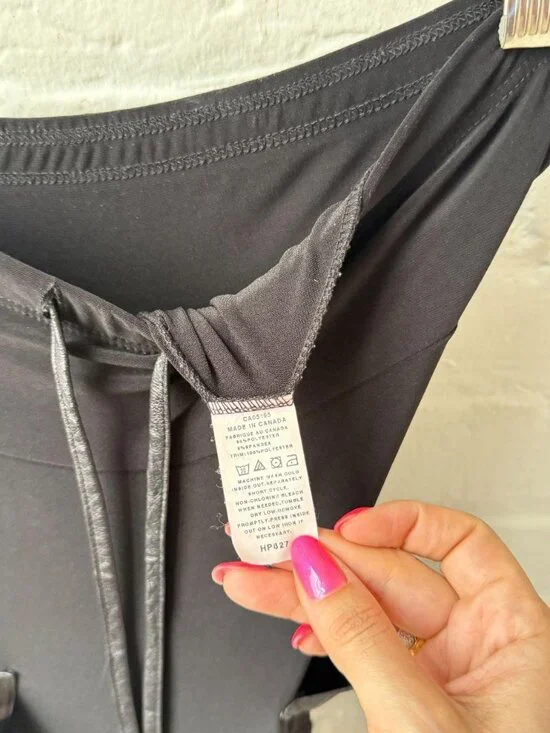 Y2K Black Draped Midi Skirt Asymmetrical Minimal Goth Utility (S) - Picture 8 of 8